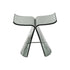 Contemporary Scandinavian PC Butterfly Shape Vanity Stool Backless For Living Room