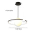 Modern Minimalist Circle Orb Iron Silicone Aluminum LED Pendant Light For Living Room