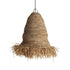 Traditional Japanese Straw Hat Weaving 1-Light Pendant Light For Dining Room