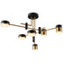 Contemporary Scandinavian Iron Acrylic Round LED Semi-Flush Mount Ceiling Light For Living Room