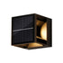 Contemporary Simplicity ABS Square LED Solar Waterproof Outdoor Wall Sconce Lamp For Garden