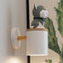 Contemporary Creative Resin Puppy Iron Cylinder Shade 1-Light Wall Sconce Lamp For Bedroom