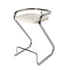 Contemporary Creative Square Plastic ABS Iron Dining Chair Backless Armless For Dining Room