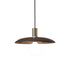 Traditional Japanese Wooden Flying Saucer Shape Hardware 1-Light Pendant Light For Living Room