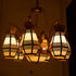 Traditional Vintage Lantern Shaped Iron Acrylic 9-Light Chandelier For Living Room