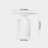Modern Minimalist Round Cylinder Iron Nightstand 1-Tray For Bedside