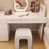 Modern Minimalist Square Arched PU Leather Wood Frame Vanity Stool For Bedroom