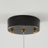 Modern Luxury Crown Orb All Brass Glass 1-Light Pendant Light For Bedroom