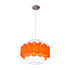 Contemporary Nordic Iron Acrylic Round Multilayered 1-Light Pendant Light For Dining Room