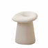 Contemporary Scandinavian Lambswool Round Vanity Stool For Bedroom