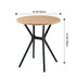 Modern Minimalist Round Cross Frame Plastic Outdoor Coffee Table For Garden