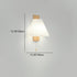 Contemporary Nordic Iron PVC Cubic Pleated 1-Light Wall Sconce Lamp For Bedside