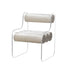 Contemporary Creative Cylinder Acrylic Fabric Chair Backrest Armless For Living Room