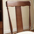 Traditional Vintage Square Cushion Solid Wood Rattan Dining Chair Backrest For Dining Room