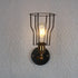 Contemporary Industrial Round Iron Cage 1-Light Wall Sconce Lamp For Living Room