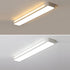 Modern Minimalist Rectangle Iron Acrylic LED Flush Mount Ceiling Light For Bedroom