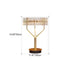 Contemporary Luxury Dazzling Prismatic Crystal Hardware Frame LED Table Lamp For Bedroom