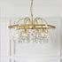 Modern Luxury Square Acrylic Iron Crystal 4/8 Light Chandelier For Living Room