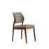 Contemporary Nordic Faux Leather Upholstered Dining Chair Open Back Armless For Dining Room