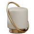 Contemporary Creative Microfiber Leather Metal Cylinder Vanity Stool For Bedroom