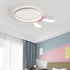 Contemporary Creative Kids Rabbit Iron Acrylic LED Flush Mount Ceiling Light For Bedroom