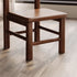 Modern Minimalist Square Leather Sponge Solid Wood Chair Backrest Armless For Living Room