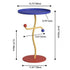 Contemporary Creative Color Blocking Iron Tray Top Distortion End Table For Living Room