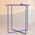 Modern Minimalist Square Tabletop Iron Lacquer Side Table 4-Leg For Living Room