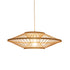 Traditional Chinese Zen Bamboo Weaving 1-Light Pendant Light For Dining Room