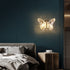 Contemporary Creative Butterfly Hardware Aluminum Acrylic LED Wall Sconce Lamp For Living Room