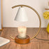 Contemporary Simplicity Tapered Hardware Wood Base 1-Light Melting Wax Table Lamp For Bedroom