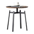 Contemporary Retro Round Iron End Table 1-Tier For Living Room