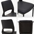 Contemporary Nordic Square Curved Upholstered Hollowed Out Leather Carbon Steel Dining Chair Backrest For Dining Room