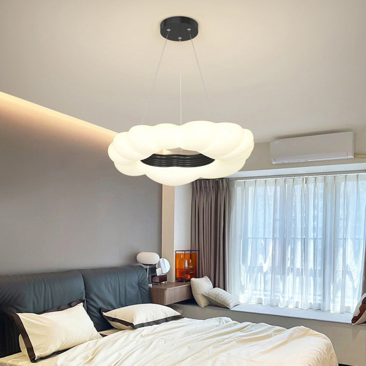 Contemporary Creative PE Cloud Shape Iron LED Pendant Light For Living Room