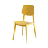 Contemporary Scandinavian Macaron Plastic Square Dining Chair Backrest For Dining Room