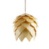 Traditional Farmhouse Wood Pineapple 1-Light Pendant Light For Dining Room