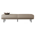 Modern Minimalist Rectangular Microfiber Leather Wood Carbon Steel Sponge End Of The Bed Low Stool Backless For Bedroom