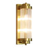 Traditional European Iron Glass Cylinder 2-Light Wall Sconce Lamp For Living Room