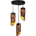 Traditional Chinese Hemp Rope Wrapping Bamboo Tube Design 1/3-Light Chandelier For Dining Room