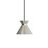 Contemporary Nordic Cement Semi-Conical Shade 1-Light Pendant Light For Dining Room