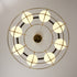 Contemporary Scandinavian Iron Glass Ball Round Strip LED Chandelier For Dinning Room