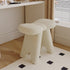 Contemporary Scandinavian Lambswool Butterfly Design Vanity Stool For Bedroom
