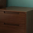 Contemporary Nordic Rectangular Solid Wood Nightstand 1/2 Drawer For Bedroom