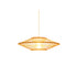 Traditional Chinese Zen Bamboo Weaving 1-Light Pendant Light For Dining Room