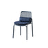 Modern Minimalist Square Cushion Plastic Metal Dining Chair Backrest For Dining Room