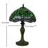 Traditional Tiffany Dragonfly Stained Glass Resin Base 1-Light Table Lamp For Home Office