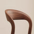 Contemporary Scandinavian Curved Back Ash Wood Sponge Dining Chair Backrest For Dining Room