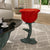 Contemporary Creative Red Rose Flower Shape Fiberglass Coffee Table For Living Room