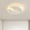 Modern Minimalist Round Acrylic Iron Shade LED Flush Mount Ceiling Light For Bedroom