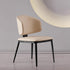 Modern Minimalist Square Cushion Microfiber Leather Carbon Steel Dining Chair Backrest For Dining Room